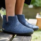 glerups Støvle med naturgummisål - sort Støvler med naturgummisål Denim