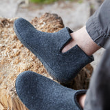 glerups Støvle med naturgummisål - sort Støvler med naturgummisål Koksgrå