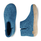 glerups Støvle med skindsål Støvler med skindsål Petrol