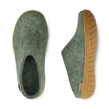 glerups Tøffel med naturgummisål - honey Tøfler med naturgummisål 14 Moss