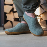 glerups Tøffel med naturgummisål - honey Tøfler med naturgummisål 14 Moss