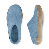 glerups Tøffel med skindsål Tøfler med skindsål 17 Sky