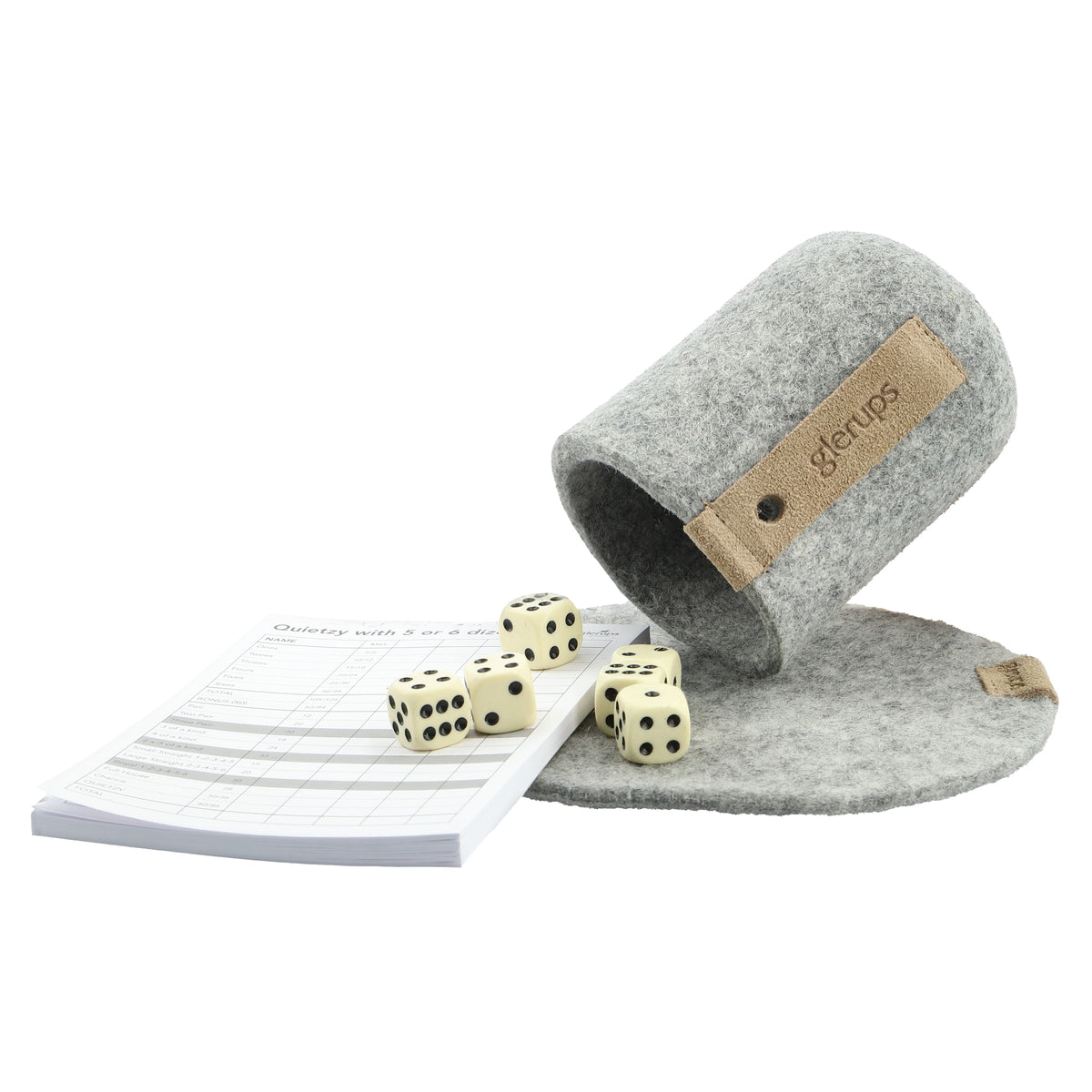 glerups Quietzy Single sæt Accessories Grå