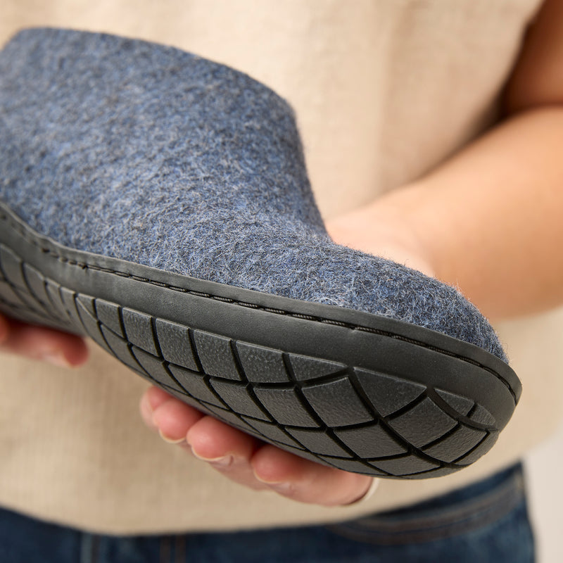 glerups Sko med naturgummisål - sort Sko med naturgummisål Denim