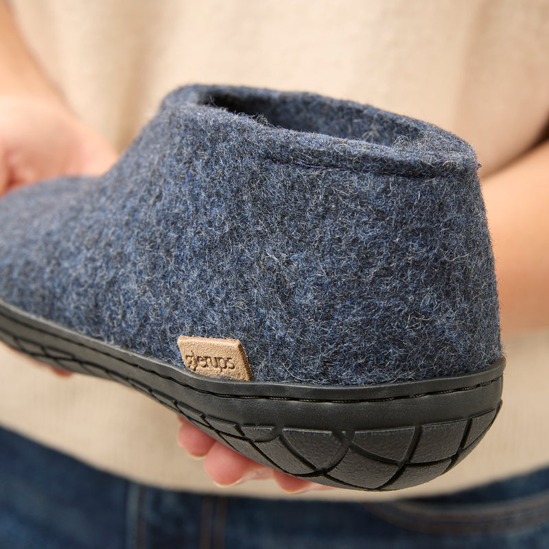 glerups Sko med naturgummisål - sort Sko med naturgummisål Denim