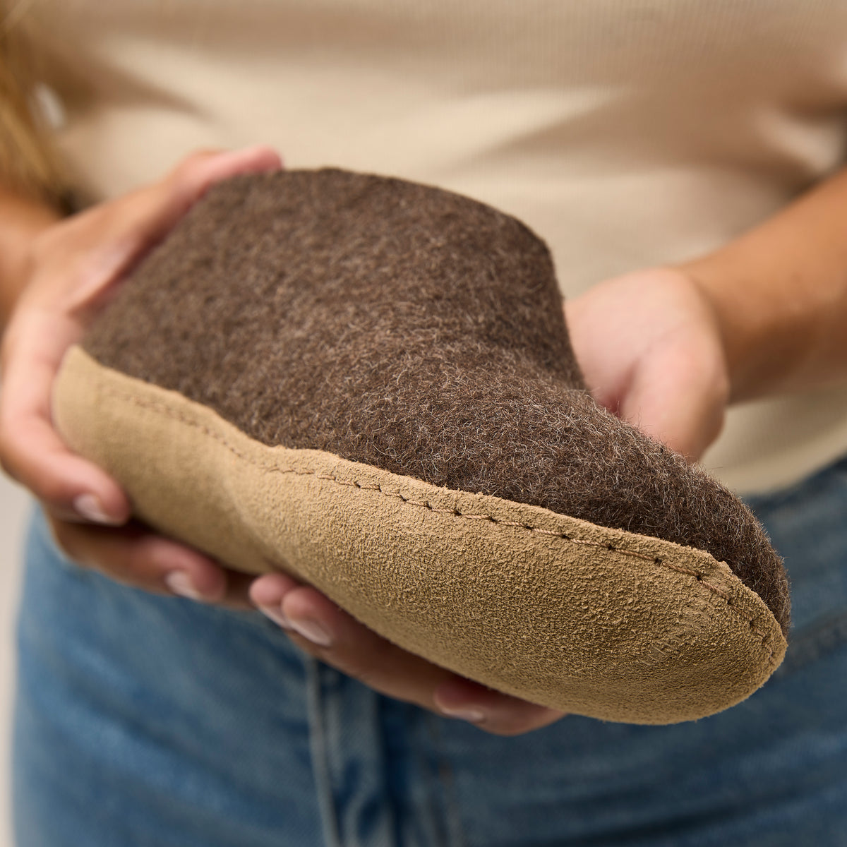 glerups Sko med skindsål Sko med skindsål Chestnut