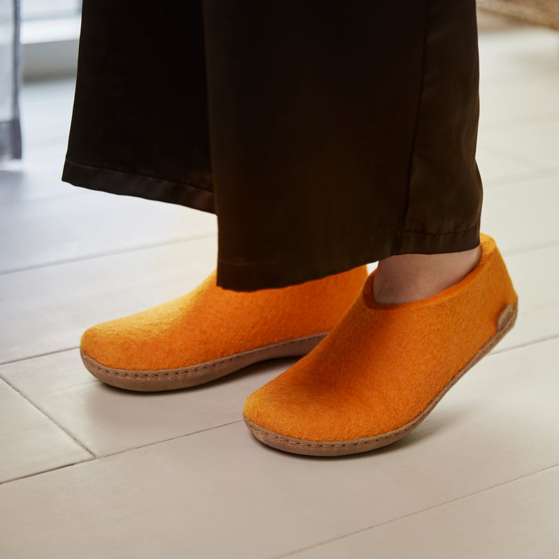 glerups Sko med skindsål Sko med skindsål Orange