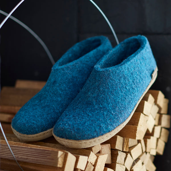 glerups Sko med skindsål Sko med skindsål Petrol