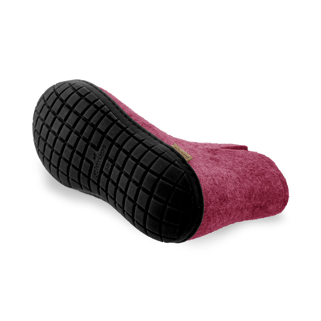 glerups Støvle med naturgummisål - sort Støvler med naturgummisål Cranberry