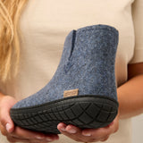 glerups Støvle med naturgummisål - sort Støvler med naturgummisål Denim