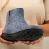 glerups Støvle med naturgummisål - sort Støvler med naturgummisål Denim