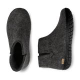 glerups Støvle med naturgummisål - sort Støvler med naturgummisål Koksgrå