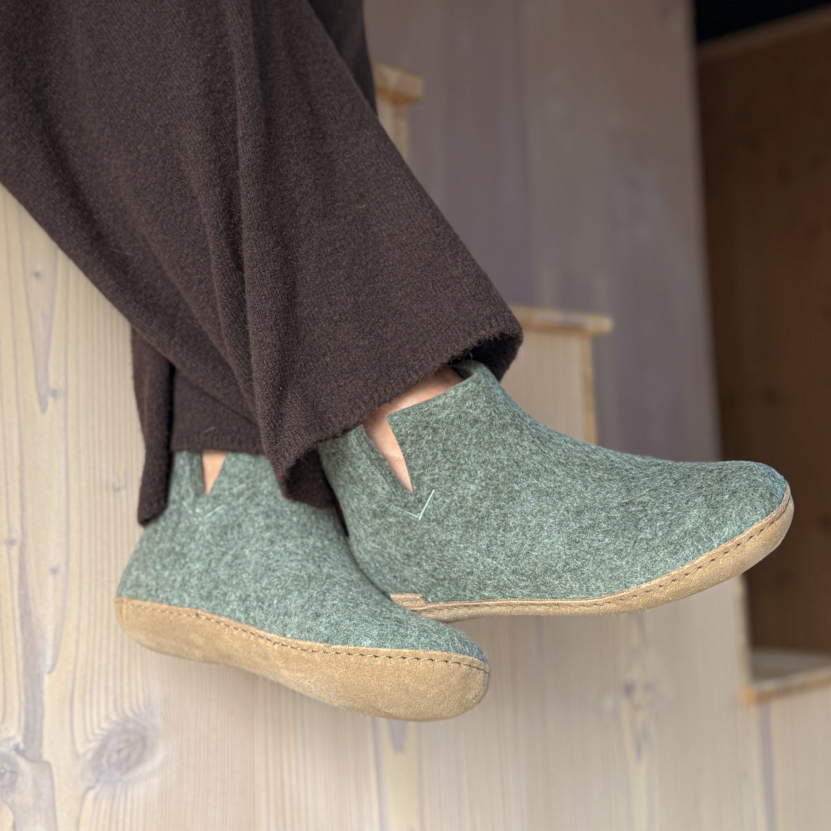 glerups Støvle med skindsål Støvler med skindsål 14 Moss