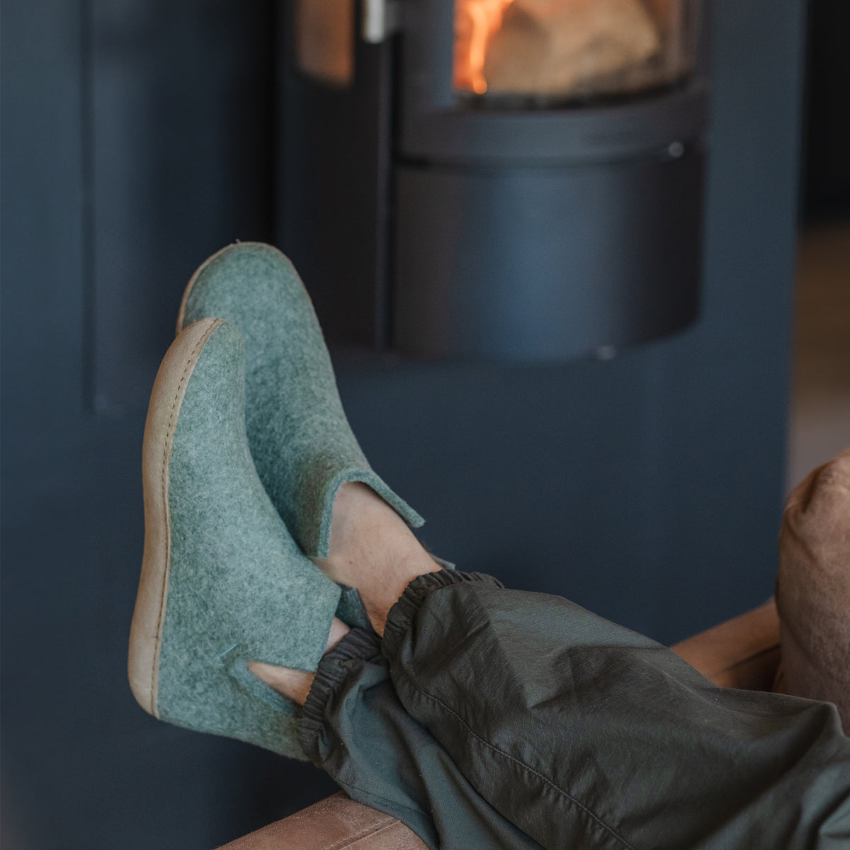 glerups Støvle med skindsål Støvler med skindsål 14 Moss