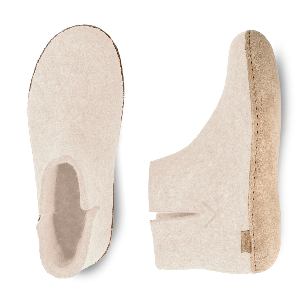 glerups Støvle med skindsål Støvler med skindsål Hvid