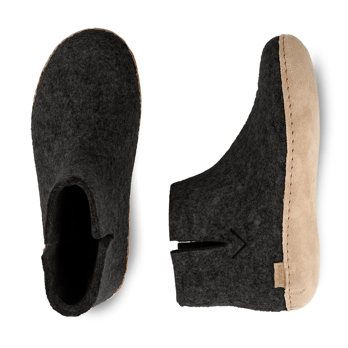 glerups Støvle med skindsål Støvler med skindsål Koksgrå