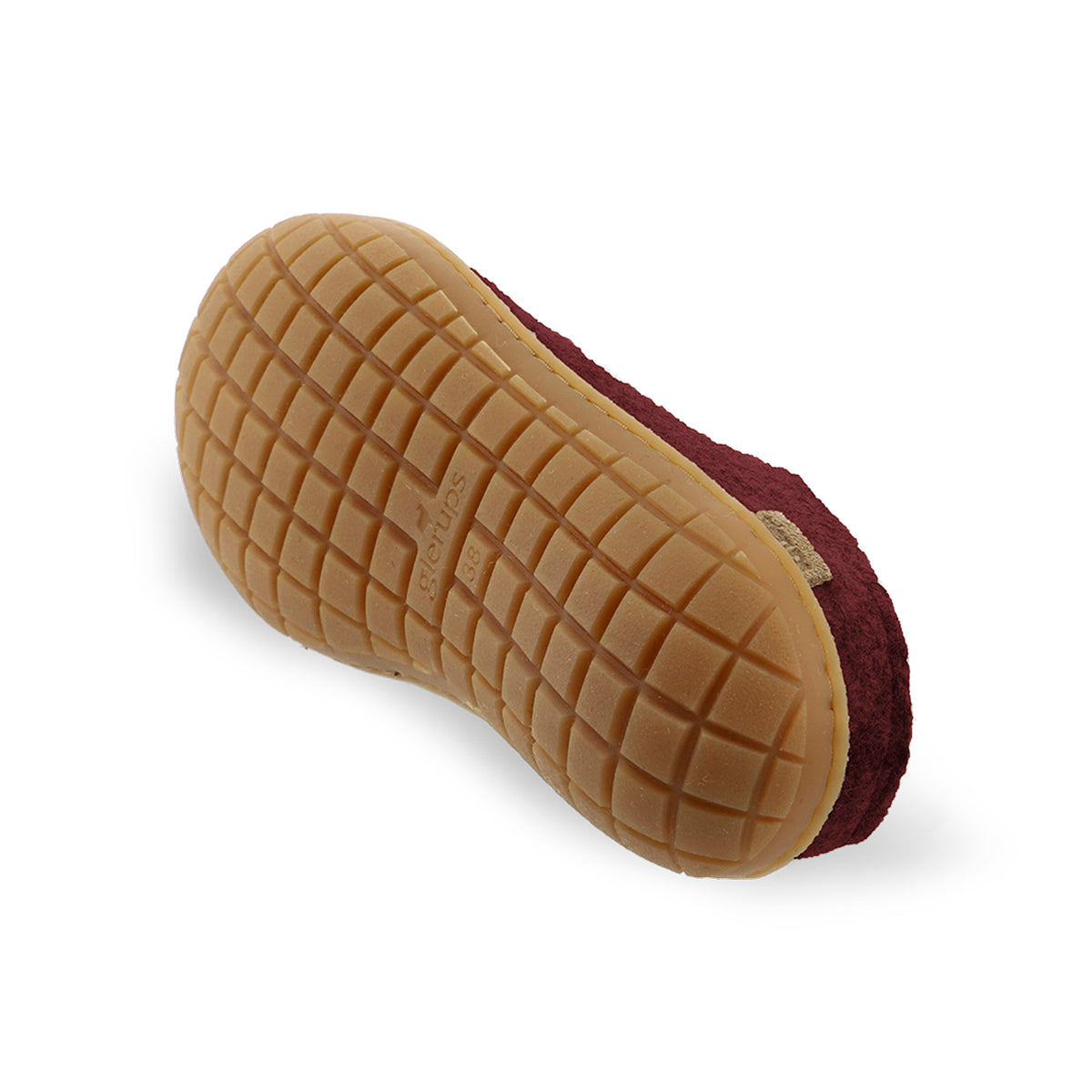 glerups Tøffel med naturgummisål - honey Tøfler med naturgummisål 15 Beet