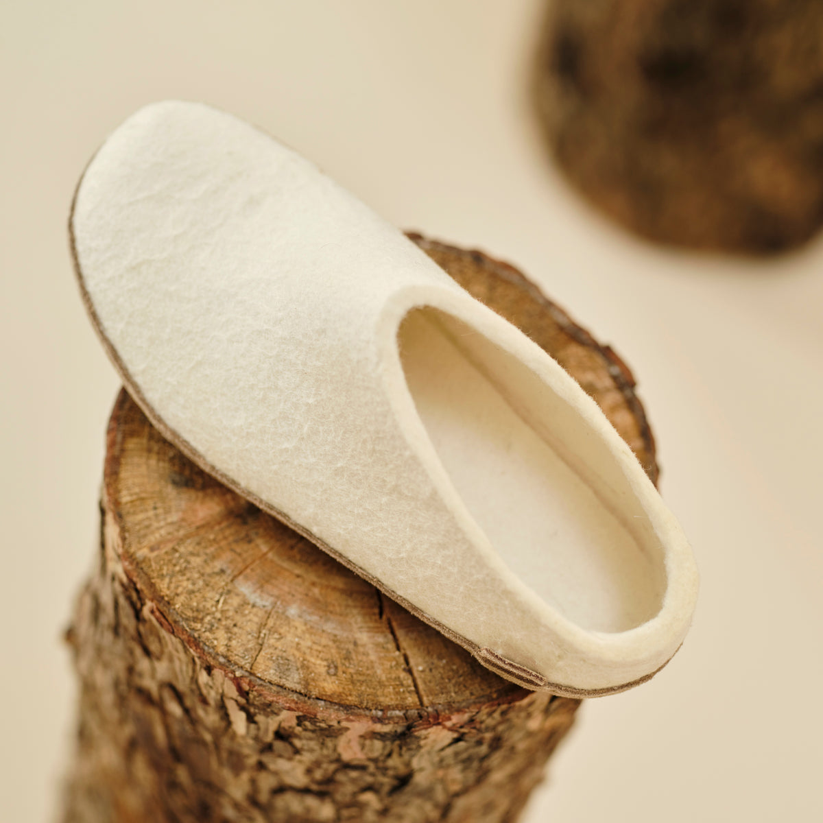 glerups Tøffel med skindsål Tøfler med skindsål Hvid