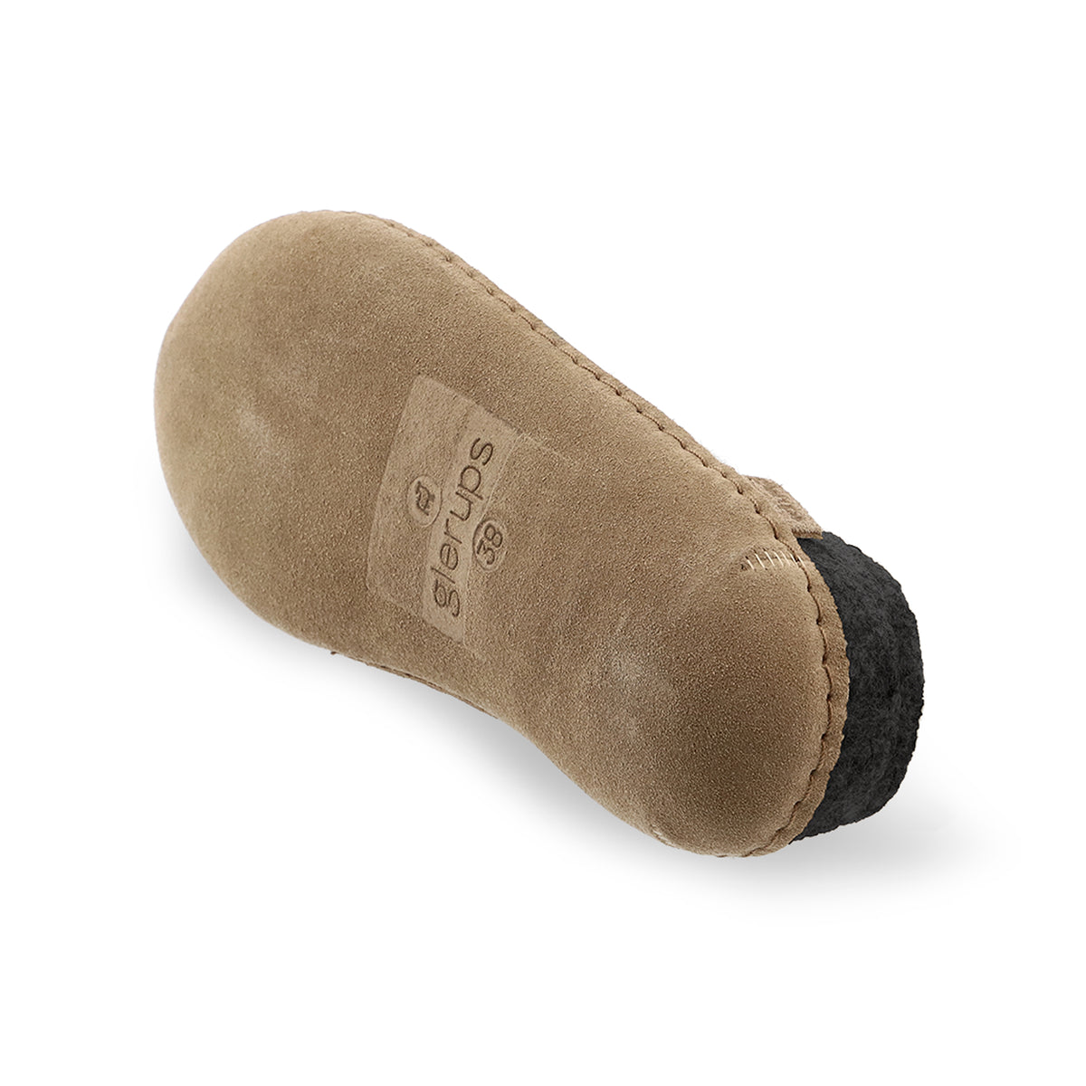 glerups Tøffel med skindsål Tøfler med skindsål Koksgrå