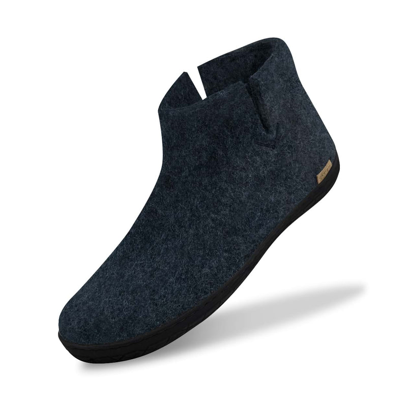 glerups Støvle med naturgummisål - sort Støvler med naturgummisål Denim