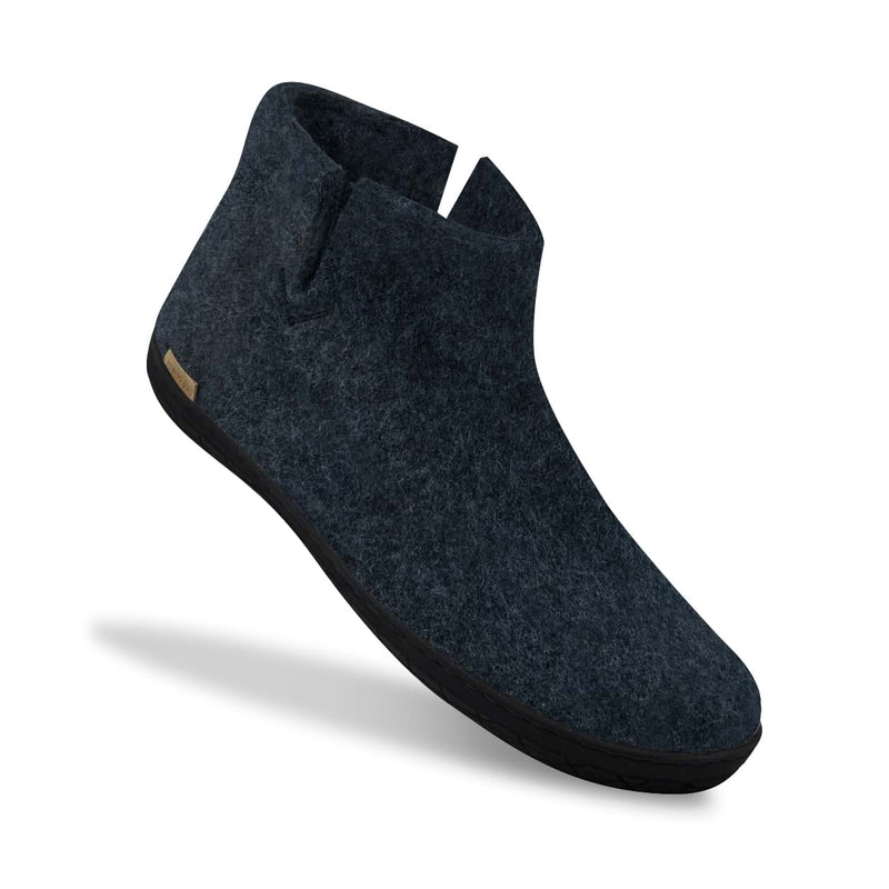 glerups Støvle med naturgummisål - sort Støvler med naturgummisål Denim