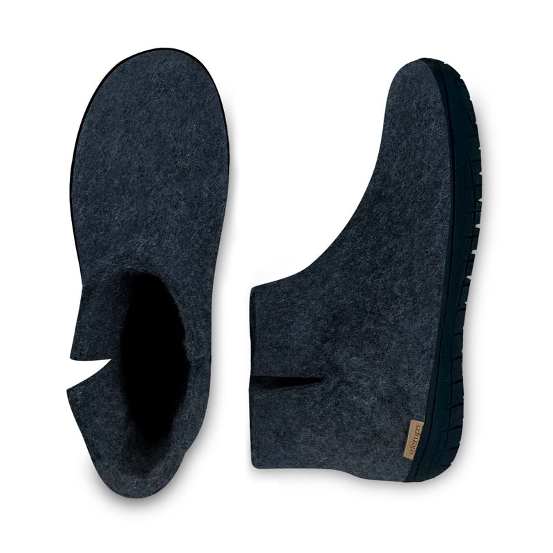 glerups Støvle med naturgummisål - sort Støvler med naturgummisål Denim