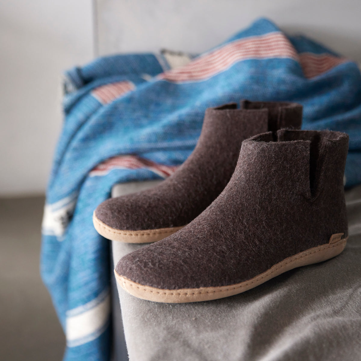 glerups Støvle med skindsål Støvler med skindsål Chestnut