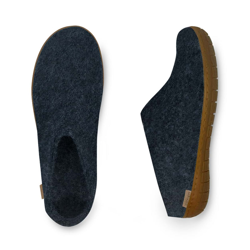 glerups Tøffel med naturgummisål - honey Tøfler med naturgummisål Denim